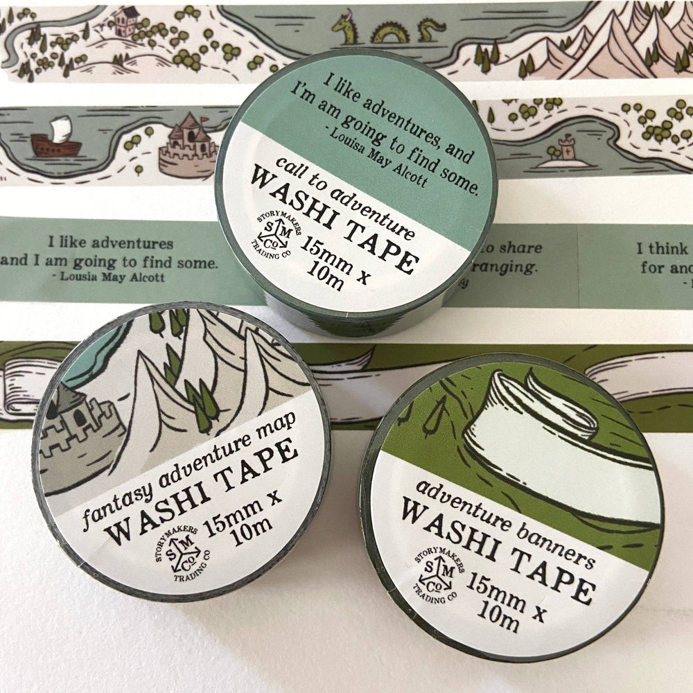 Washi Tape - Fantasy Adventure Map