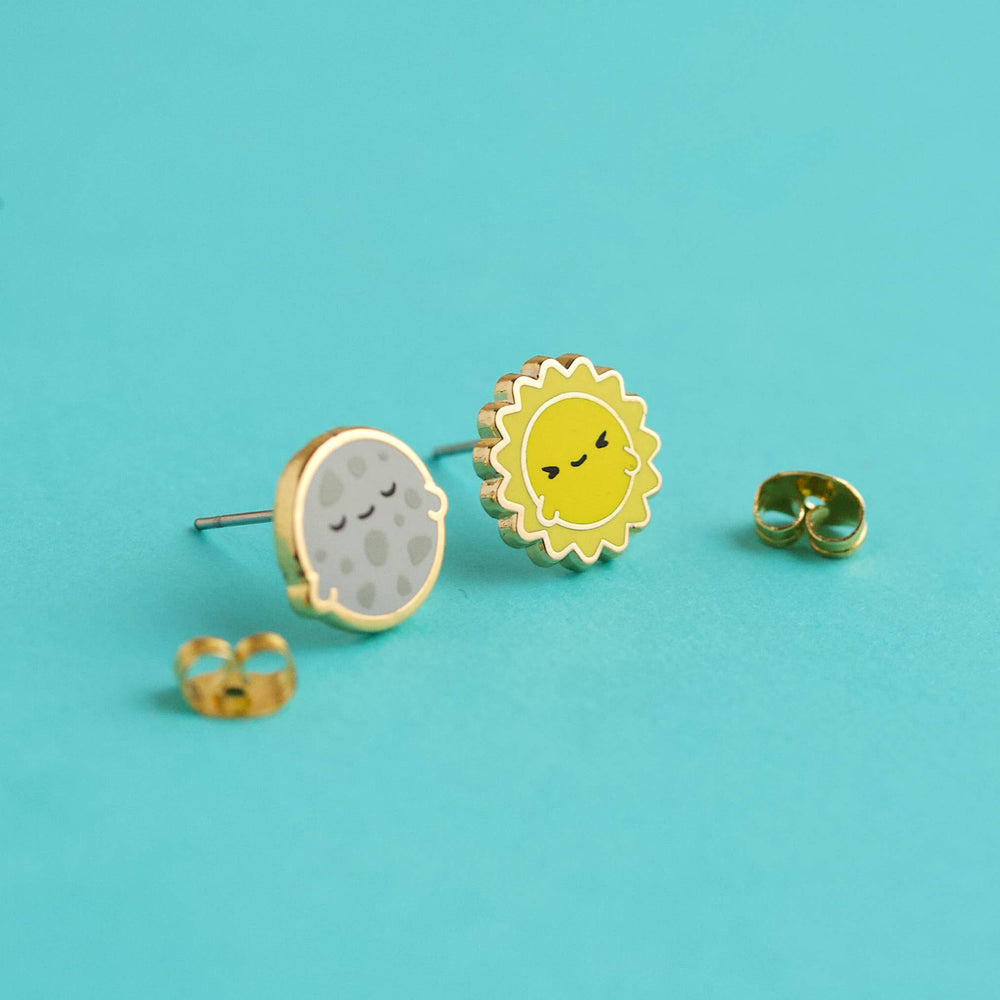 Enamel Earrings - Luna & Sol