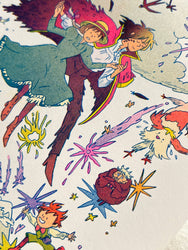 Riso Print - Howl's Moving Castle