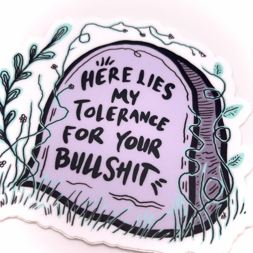 Vinyl Sticker - Here Lies