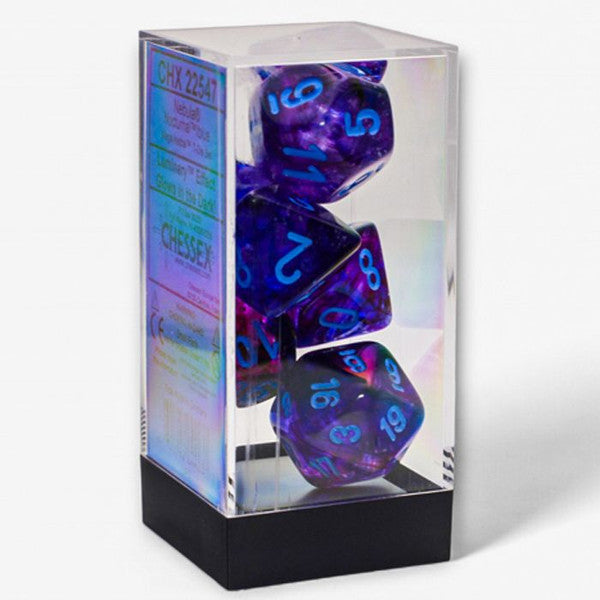 Mega-hedral Dice Set - Nebula Nocturnal/Blue