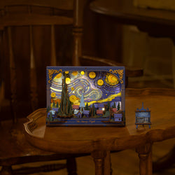 3D Wooden Puzzle - The Starry Night