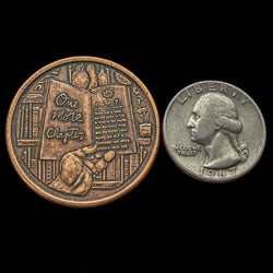 One More Chapter / Go to Bed Copper Decision Maker Coin