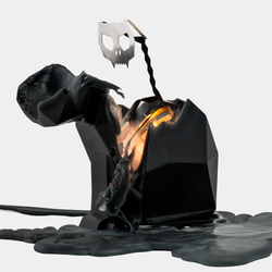 PyroPet Candle - Kisa Cat Skeleton (Black)