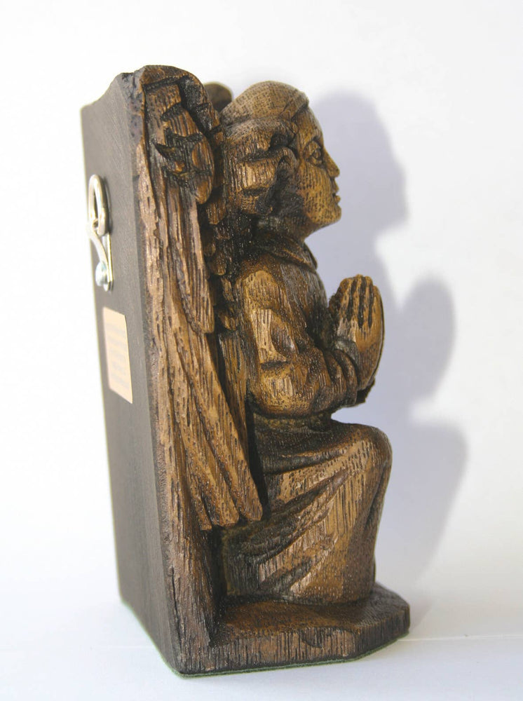 Reproduction Medieval Carving - Angel Corbel Praying