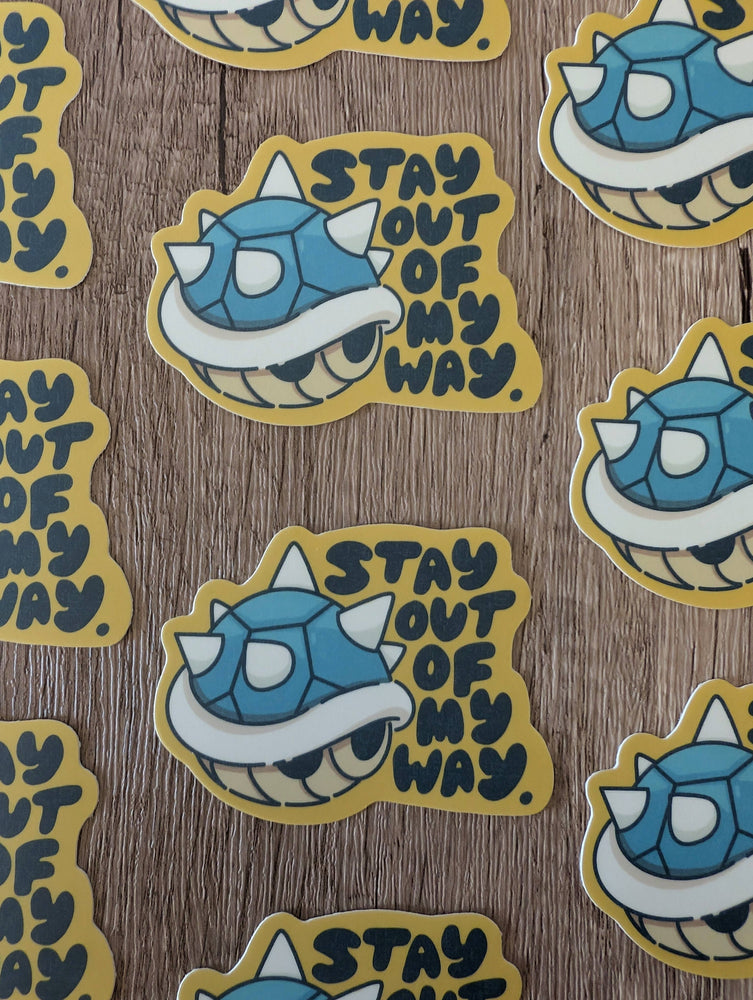 Vinyl Sticker - Stay Out of My Way Mario