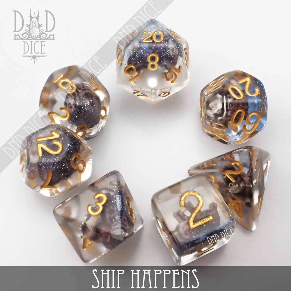 RPG Dice Set - Ship Happens