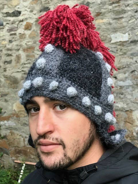 Knight Helmet Knit Hat