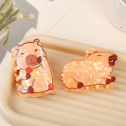 Hair Clip - Cartoon Capybara