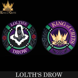 King of Crits Dice Set - Lolth's Drow (11-Piece)