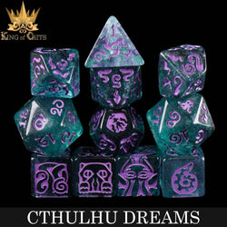 King of Crits Dice Set - Cthulhu Dreams (11-Piece)