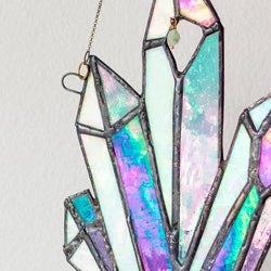 Stained Glass Suncatcher - Hanging Crystal