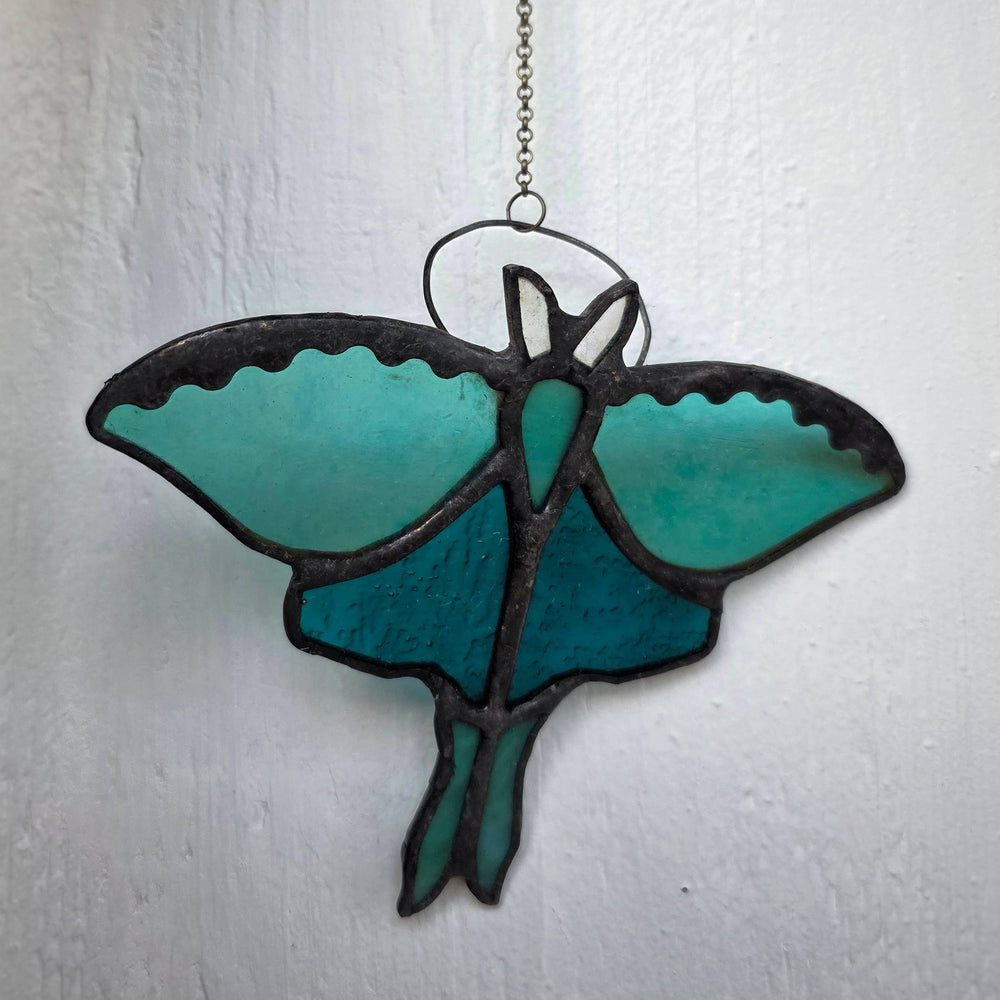 Stained Glass Suncatcher - Luna Moth
