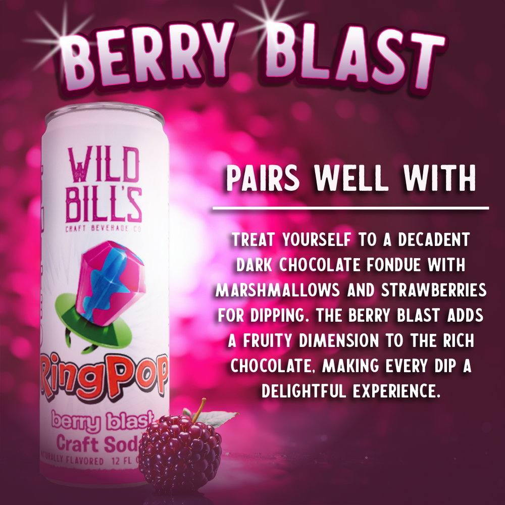 Cane Sugar Craft Soda - Berry Blast Ring Pop