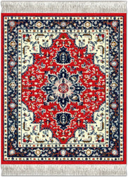 CoasterRug - Oriental Collection (4-Piece)
