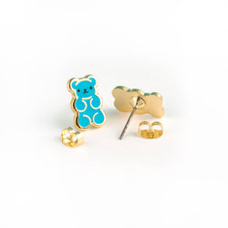 Enamel Earrings - Gummy Bear