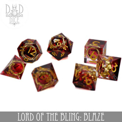 King of Crits Dice Set - Blaze