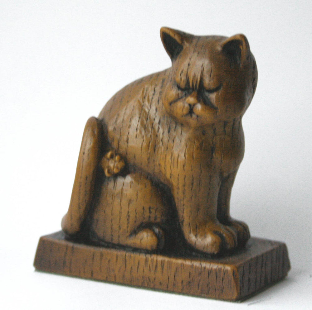 Reproduction Medieval Carving - Sad Old Church Cat