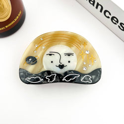 Hair Clip - Moon & Starry Sky