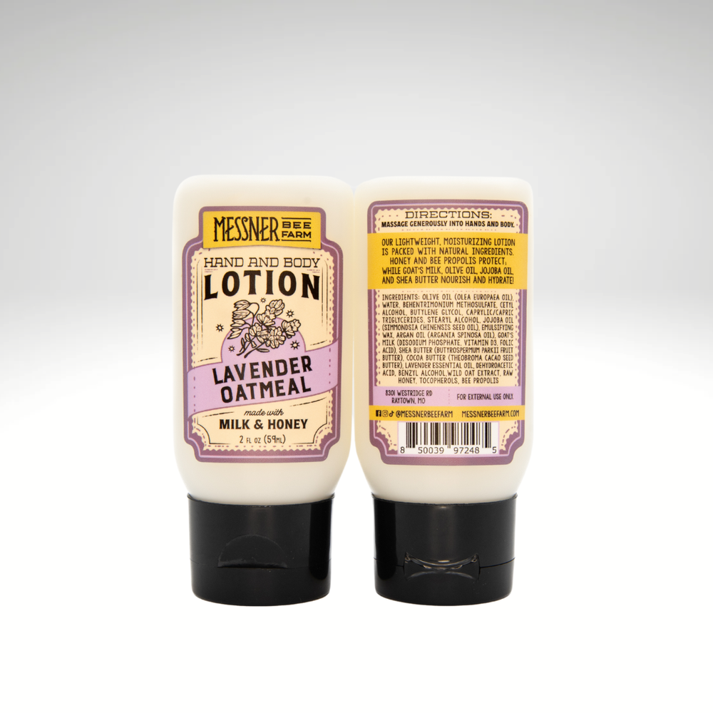Honey Lotion - Lavender Oatmeal (2oz Travel)