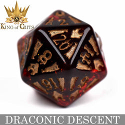King of Crits Dice Set - Draconic Descent (11-Piece)