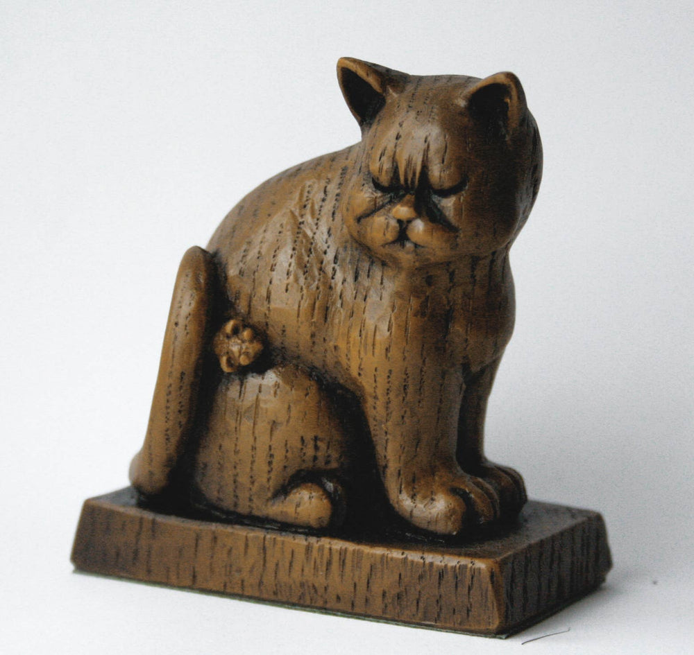 Reproduction Medieval Carving - Sad Old Church Cat
