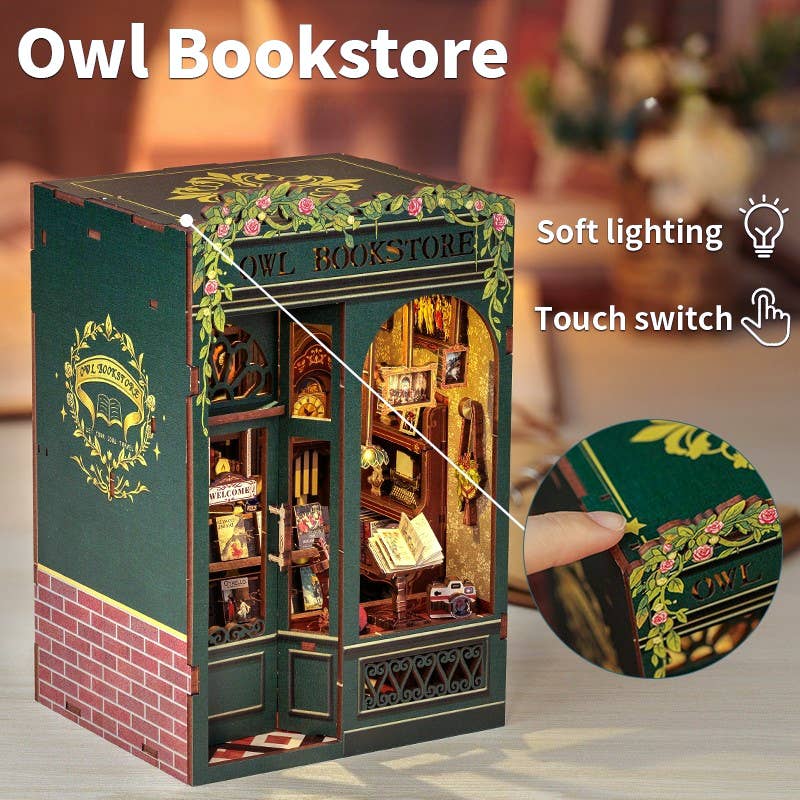 Book Nook Kit - Owl Bookstore