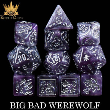 King of Crits Dice Set - Big Bad Werewolf (11-Piece)