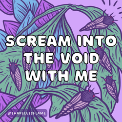 Vinyl Sticker - Scream Into the Void