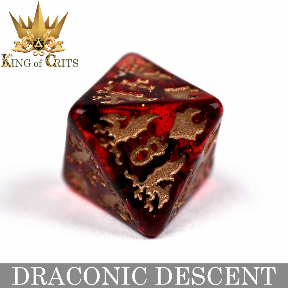 King of Crits Dice Set - Draconic Descent (11-Piece)