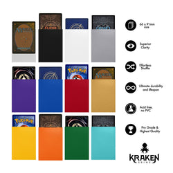 Kraken Skin Sleeves - Bright Turquoise Matte