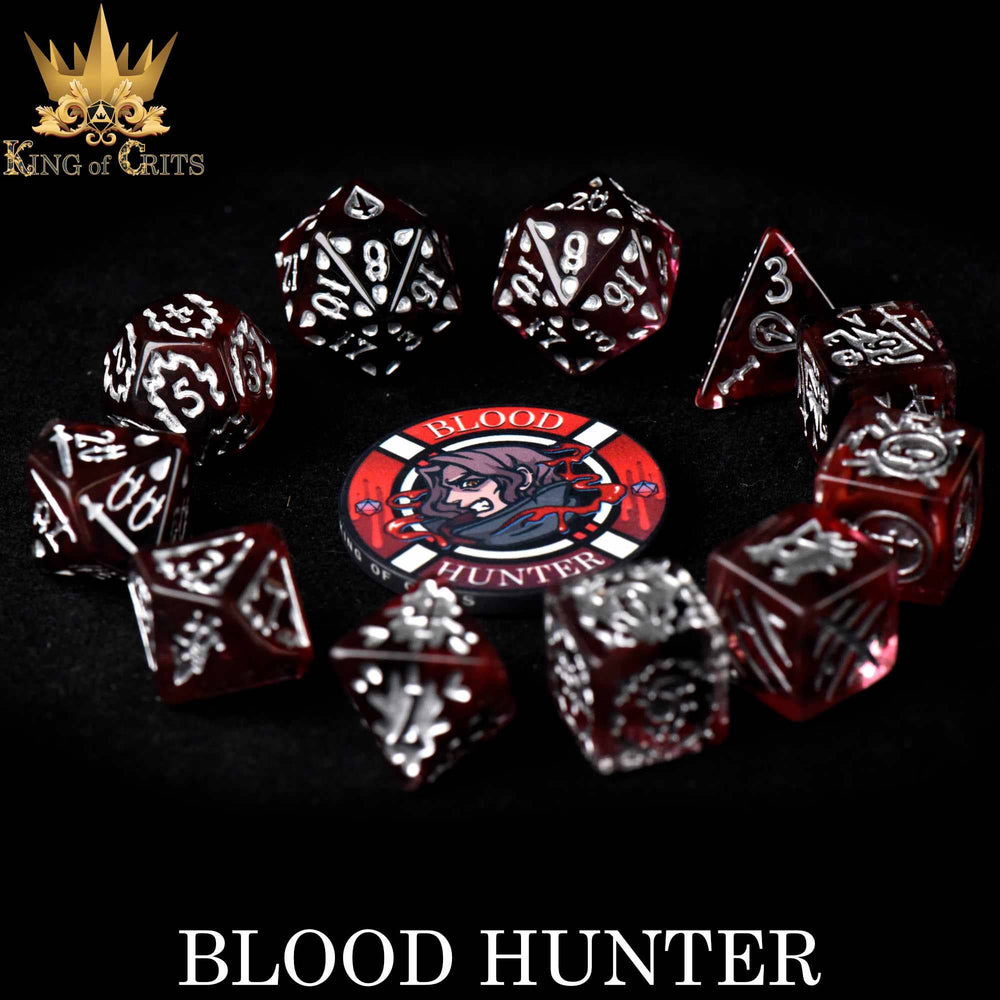 King of Crits Dice Set - Blood Hunter (11-Piece)