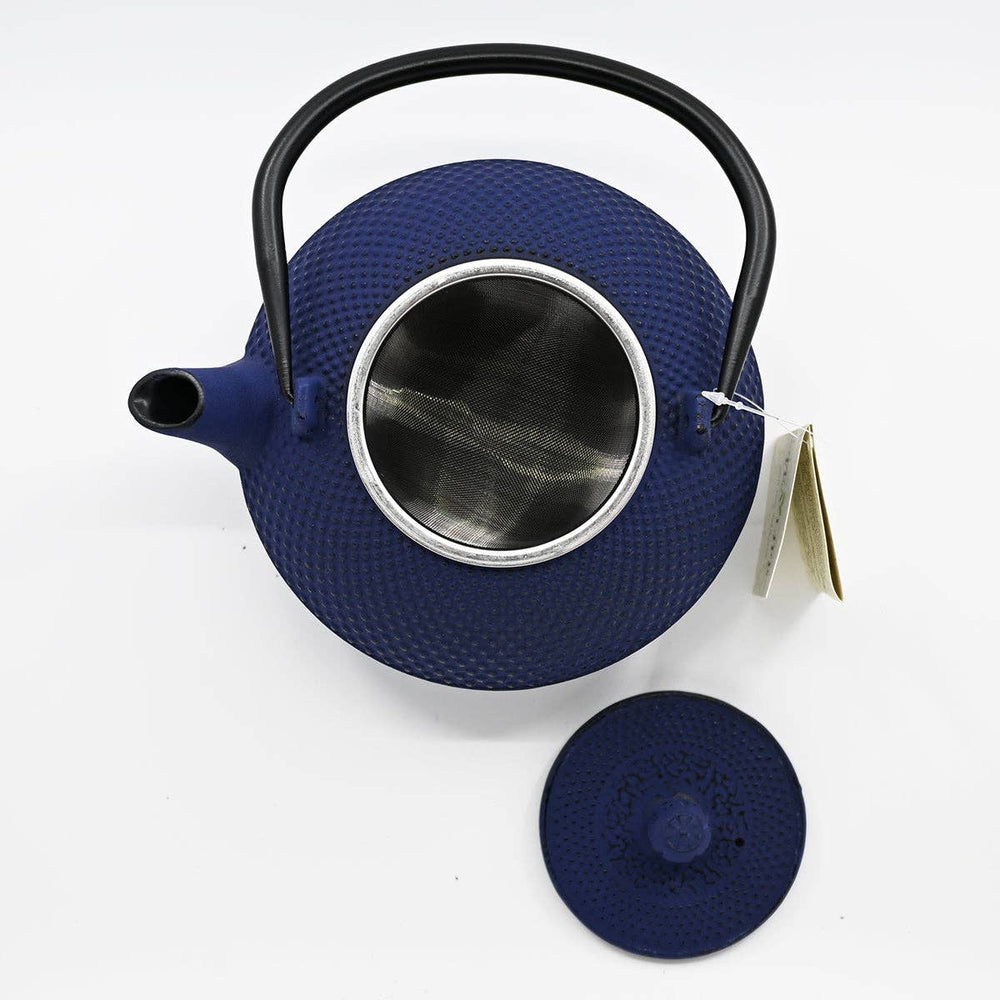 Tea Kettle - Blue Hobnail