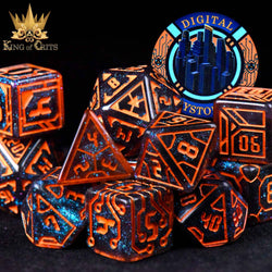 King of Crits Dice Set - Digital Dystopia (11-Piece)