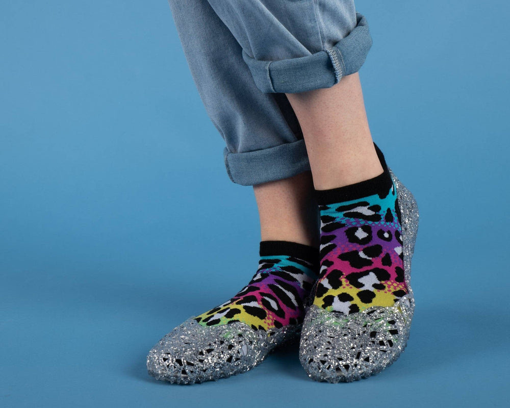 Ankle Socks - Rainbow Leopard