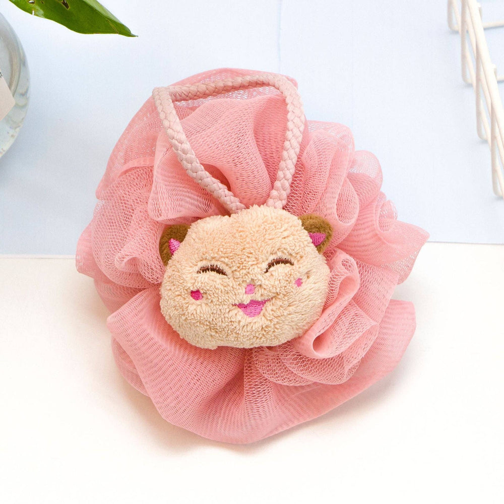 Kawaii Bath Pouf - Beige