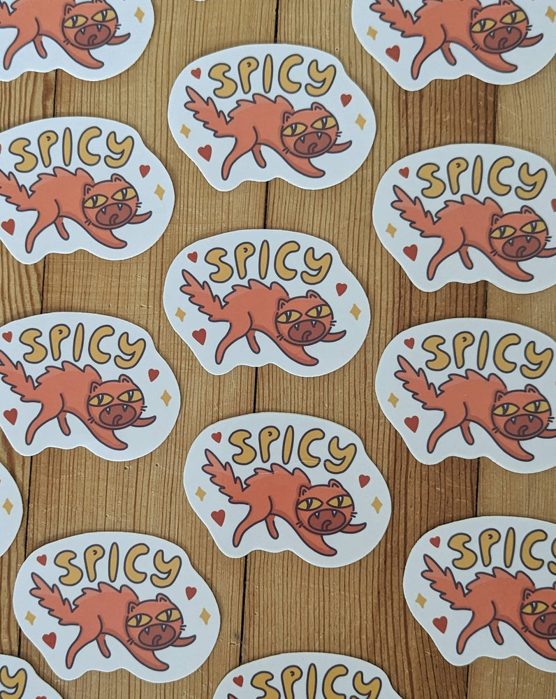Vinyl Sticker - Spicy Feral Cat