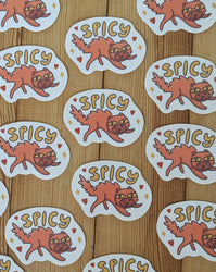 Vinyl Sticker - Spicy Feral Cat