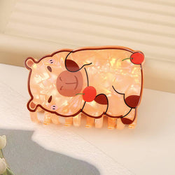 Hair Clip - Cartoon Capybara