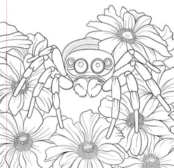 Adult Coloring Book - Goth Garden