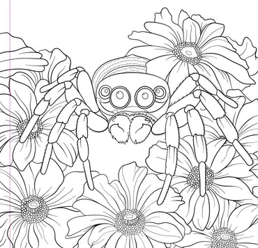 Adult Coloring Book - Goth Garden