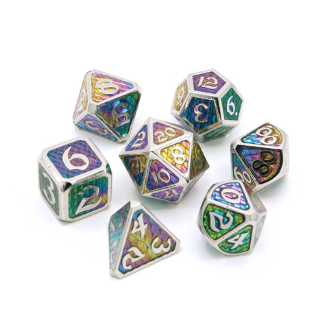 RPG Dice Set - Drakona Khaos Aether (7-Piece)