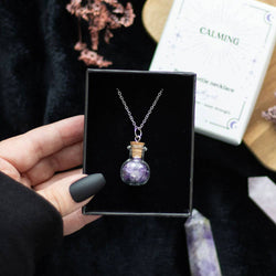 Potion Bottle Necklace - Amethyst