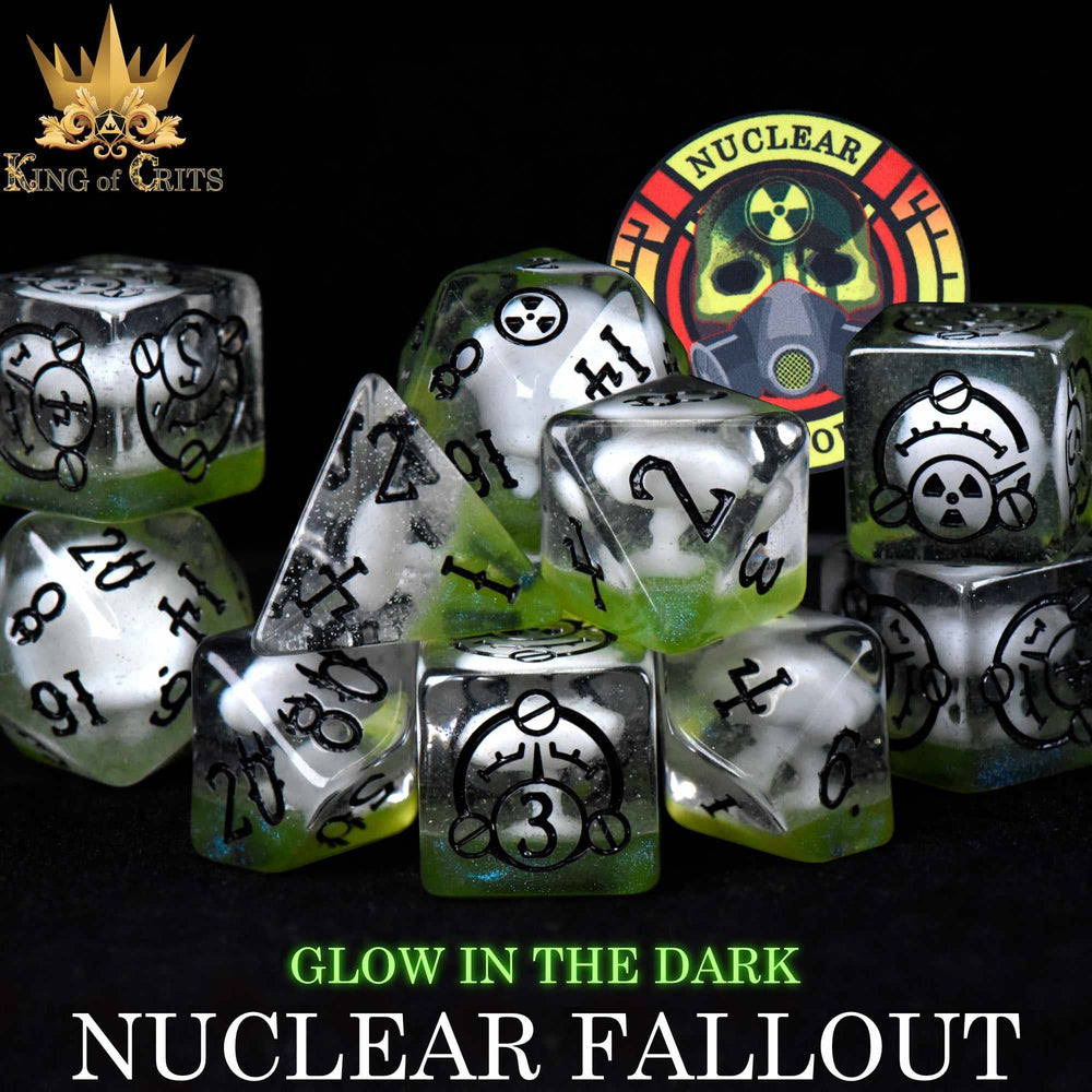 King of Crits Dice Set - Nuclear Fallout (11-Piece)