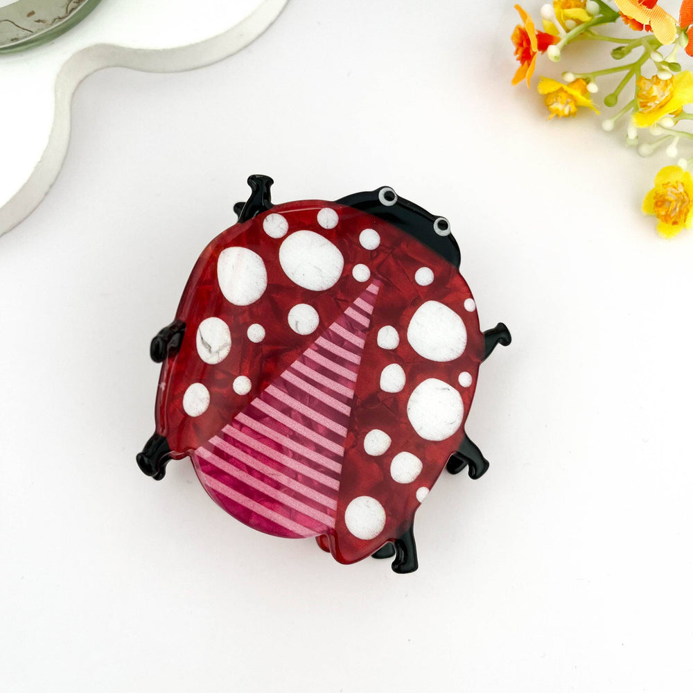 Hair Clip - Playful Ladybug