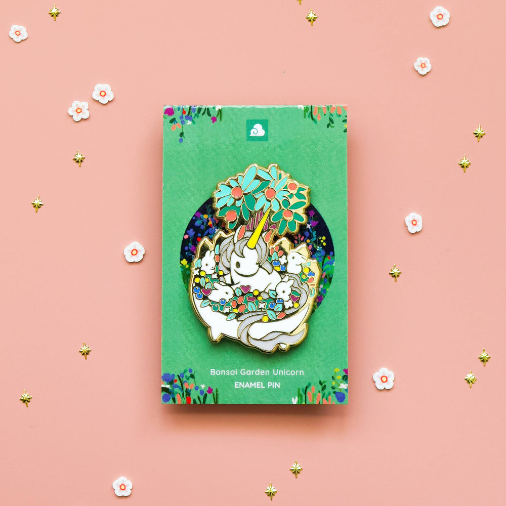 Enamel Pin - Bonsai Garden - Unicorn