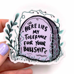 Vinyl Sticker - Here Lies