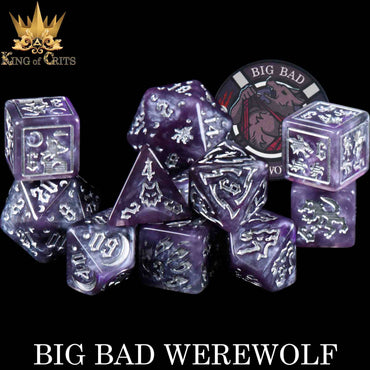 King of Crits Dice Set - Big Bad Werewolf (11-Piece)