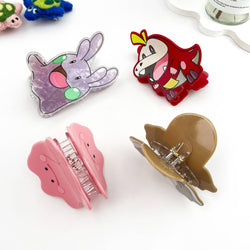Hair Clip - Pink Monster