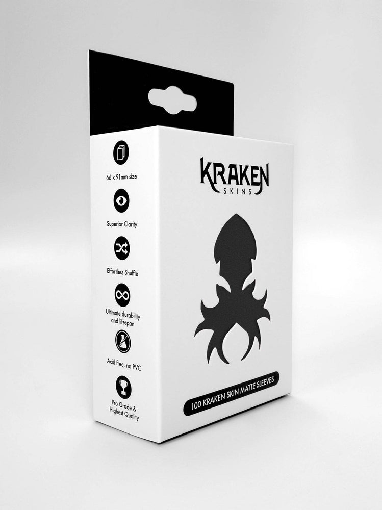 Kraken Skin Sleeves - Obsidian Black Matte